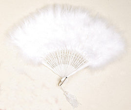 Image of 78323206-01 - Feather Marabou Fan White