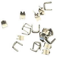 #8C Nylon Top Stops Nickel Heavy - 3 Prong - 50 Pair