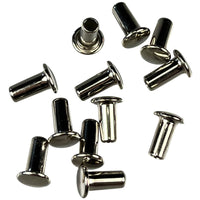 Tubular Rivets Large 8.9mm Nickel Plated - 100 pack