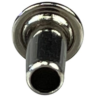 Tubular Rivets Large 8.9mm Nickel Plated - 100 pack