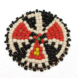 Beaded T-Bird Rosettes 1-1/2" Black