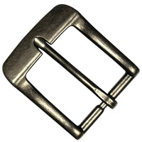 1.5" (38mm) Heel Bar Buckle Antique Silver Finish