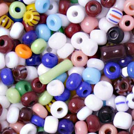 Image of 65229289 - 8/0 Assorted Czech Seed Beads 40  grams.