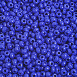 Image of 65201583 - 8/0 Medium Royal Blue Czech Seedbeads 40 grams