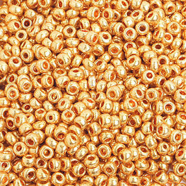 Image of 65201605 - 8/0 Metallic Gold  Czech Seedbeads 40 grams