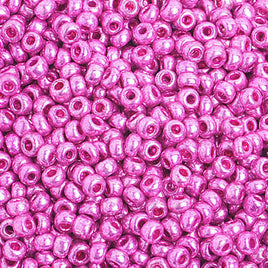 Image of 65229240 - 8/0 Metallic Pink Czech Seedbeads 40 grams