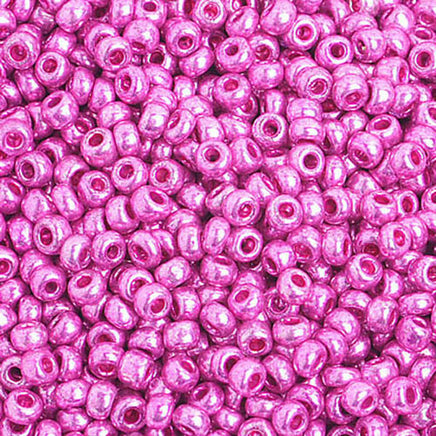 Image of 65229240 - 8/0 Metallic Pink Czech Seedbeads 40 grams