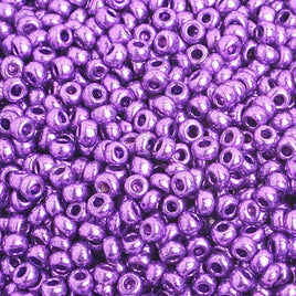 Image of 65229239 - 8/0 Metallic Purple Czech Seed Beads 40Gr