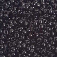 Image of 65201576 - 8/0 Opaque Black Czech Seedbeads 40 grams