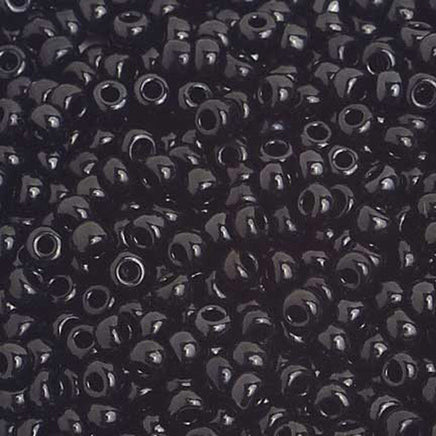 Image of 65201576 - 8/0 Opaque Black Czech Seedbeads 40 grams