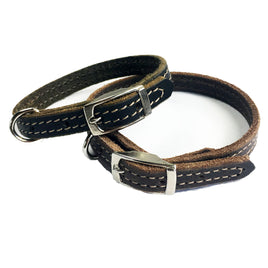 1/2" Leather Dog Collar