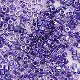 Delica 11/0 Cut Amethyst Sparkle Crystal Lined