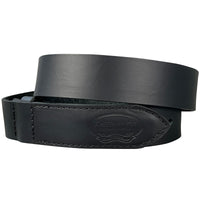 1.5"(38mm) Men's Black Solid Torino Leather Mechanic's Belt Handmade in Canada by Zelikovitz