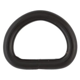 Solid Dee 3/4" (4.75mm) Black Plated 10/pk