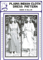 Plains Indian Cloth Dress Pattern