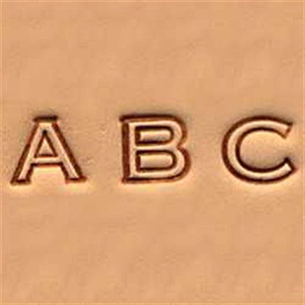 Image of 4909-00 - 1/4" Alphabet Stamp Set Open Face 4909-00