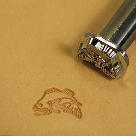 Image of F114 - Bass Fish 2-D Leather Stamp F114