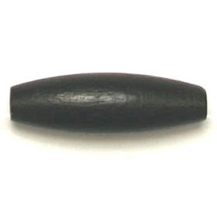 Image of 28615212-01 - Black Oval Wood Bead 20 X 6mm