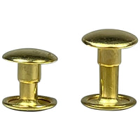 Double Cap Rivets Large 9mm Cap - Gilt