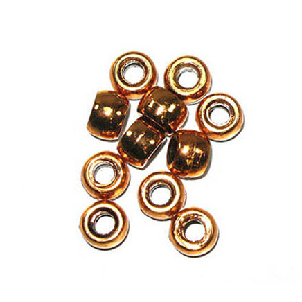 Image of 71420582-02 - Crowbeads Metalized Copper Op. 9mm 1000 Pack