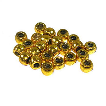 Image of 71420582 - Crowbeads Metalized Gold Op. 9mm 1000 Pack
