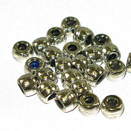 Image of 71420582-01 - Crowbeads Metalized Silver Op .9mm  1000Pk