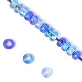 Image of 65002001 - Czech Seed Beads 40Gr Vials 10/0 S/L Aqua Mix