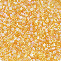 Image of 690DBC0-0100V - Delica 11/0 Cut Light Amber Transparent AB