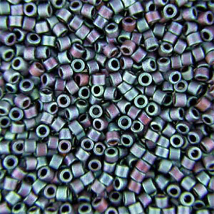 Image of 690DB00-0325V - Delica 11/0 RD Blue AB Matte Metallic