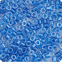 Image of 690DB00-0920V - Delica 11/0 RD Blue Cerulean Sparkle Crystal Lined