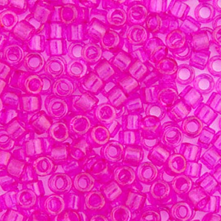 Image of 690DB00-1310V - Delica 11/0 RD Fuchsia Transparent Dyed