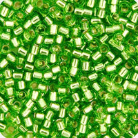 Image of 690DB00-1206V - Delica 11/0 RD Green Lime Silver Lined