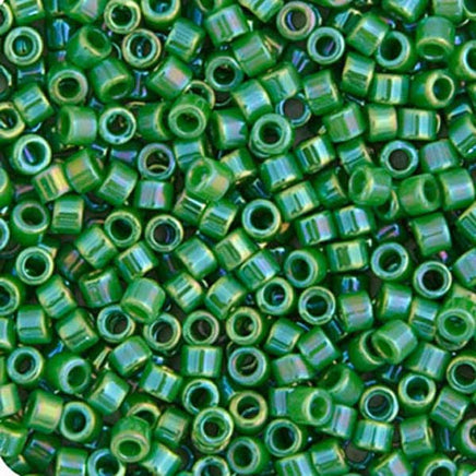 Image of 690DB00-0163V - Delica 11/0 RD Green Opaque AB