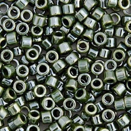 Image of 690DB00-1566V - Delica 11/0 RD Green Avocado Opaque Luster