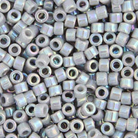 Image of 690DB00-1579V - Delica 11/0 RD Grey Ghost Opaque AB