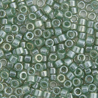 Image of 690DB00-1484V - Delica 11/0 RD Light Green Moss Transparent Luster