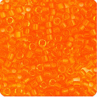 Image of 690DB00-0703V - Delica 11/0 RD Orange Transparent