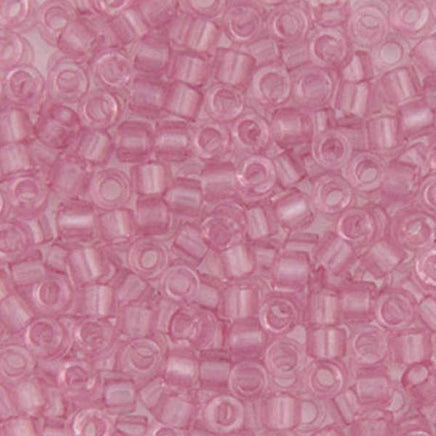 Image of 690DB00-1403V - Delica 11/0 RD Pale Pink Rose Transparent