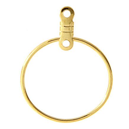 Image of 23611046-10 - 19mm Earhoops Round Gold 10 Pack