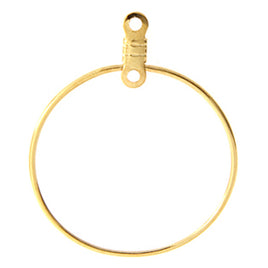 Image of 23611050-100 - Dreamcatcher Earhoops Round Gold 25mm 100Pk