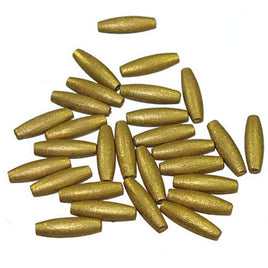 Image of 28615212-99 - Gold Oval Wood Bead 20 x 6mm - 100 Pack