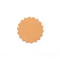 Genuine Vegetable Tanned Leather Conchos 6Pk - 3 Sizes