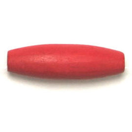 Image of 28615212-02 - Red Oval Wood Bead 20 X 6mm