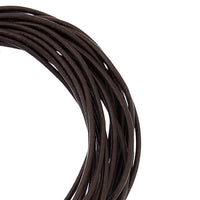 2mm Round Leather Cord - By The Yard - 3 Colors