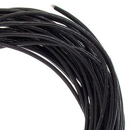 Image of 75123112-1-1 - 1.0mm Round Leather Cord Black - By The Yard