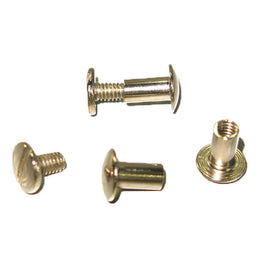 HARDWARE - Floral/Fancy Solid Brass Chicago Screws - 10 Pack