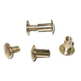 Image of 1291-02 - Chicago Screw Posts 3/8"  Heavy Duty  Nickel plated 10 pack