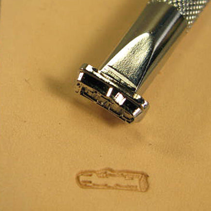 Image of F116 - Small Log 2-D Leather Stamp F116