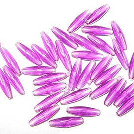 Image of 71420566-04 - Spaghetti Bead 19 x 6mm Transparent Dark Amethyst 100 Pack