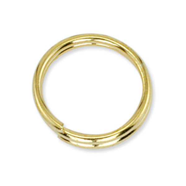Split Ring 6mm Gold Plated 22pcs Zelikovitz
